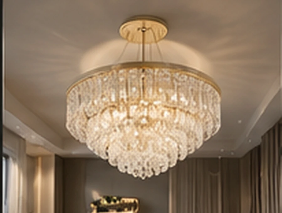 Crystal chandelier from UV Interio showroom